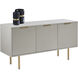 Dorada 57.25 X 19.5 inch High Gloss Grey / Gold Sideboard